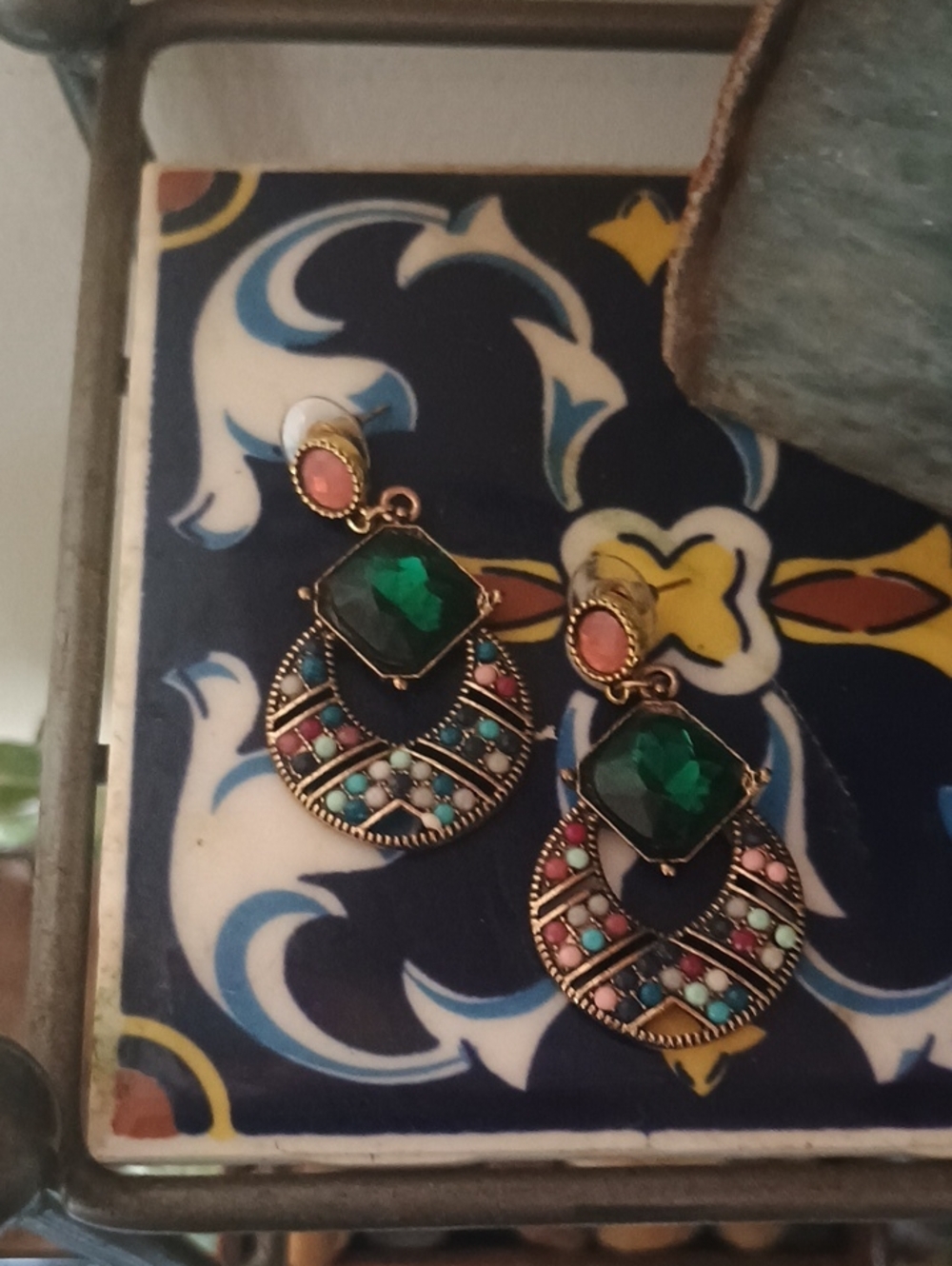 Geometric Dangle Earrings
